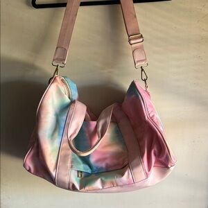 Stoney Clover Lane Pink and Blue Tie-Dye Shoulder Bag